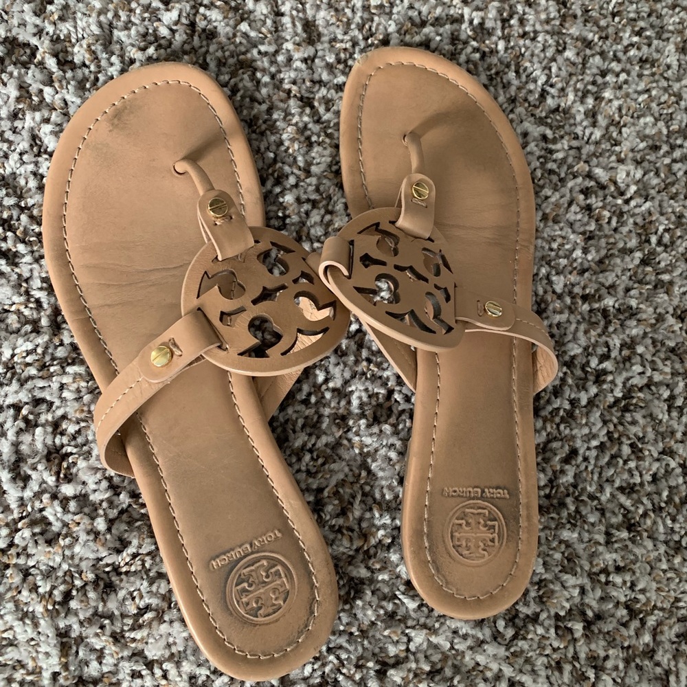 Tan Tory Burch Sandals
